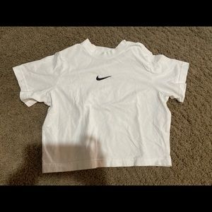 A white Nike shirt